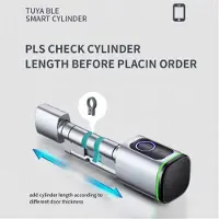Typecat Älykäs lukkosylinterin APP-kortti varkaudenestoportin sormenjälkien vaihtosylinteri, A