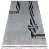 Rugsx Alfombra AMOUR 53116D gris - Geométrico, líneas moderno, elegante 118x180 cm