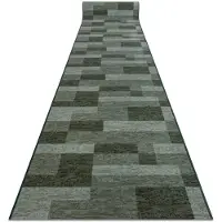 Rugsx Alfombra de pasillo con refuerzo de goma ICONA verde 120cm 120x110 cm