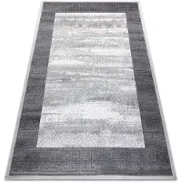 Rugsx Alfombra NOBLE moderna 1512 64 Marco, griego vintage - Structural dos niveles de vellón crema / gris 140x190 cm
