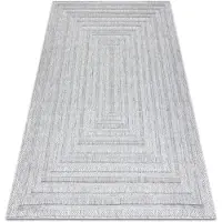 Rugsx Moderni olkimatto Santo 140x190 cm, harmaa, kaksitasoinen