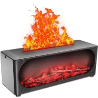 Jojomino Ilmankostutin Simulaatio Flame Aromaterapiakostutin, Kotidiffuusori Night Light eteerisellä öljyllä
