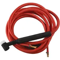 Tlily WP17F TIG Welding Torch Quick Connector Gas-Electric Integrated Red Hose Cable Wires 4M 35-50 Euro Connector 13.12Ft