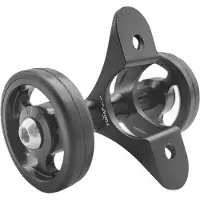 Jojomino Polkupyörän Easywheel alumiiniseos lokasuojien rullille, helppo asentaa, kaksinkertainen musta