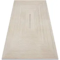 Rugsx Matot Matto BALANCE 8788 taupe - Geometrinen, rakenteell 120x170 cm