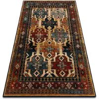 Rugsx Alfombra de lana OMEGA ROHAN rojo rubí claro 235x350 cm