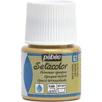 You do it Kangasmaali - Pébéo - Setacolor pehmeä satiini kultainen - 45 ml - Irideoiva väri - Sekä nainen että mies