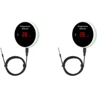 Spactz 2X Tuya Smart Home Wifi lämpötila-anturi johto digitaalinen lämpömittari huoneen vesi allas termostaatti hälytin EU-pistoke