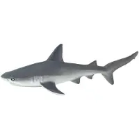 Safari Ltd. Harmaa riuttahaihahmo - Yksityiskohtainen 6,25" muovimallihahmo - Hauska ja opettavainen meriel inleikki pojille, tyt ille ja lapsill