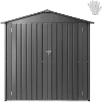 DUOKU Metallinen Pihavarasto - - TC-JH051 - 186 x 121 cm - Säänkestävä - Turvallinen