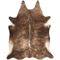 Rugsx Alfombra Cuero de vaca artificial, vaca G5068-1 Cuero marrón 100x150 cm