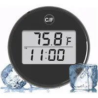 Jojomino Water Bath Thermometer Small Floating Waterproof Ice Bath Thermometer with LCD Display Waterproof Cold Plunge