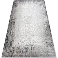 Rugsx BLISS Z226AZ226 alfombra crema / gris - Marco, ornamento, moderna, estructural 140x190 cm