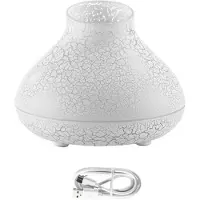Melitt Flame Diffuser 130ml Bonfire Diffuser Colorful Flame Humidifier Small Essential Oil Diffuser for Room Office A