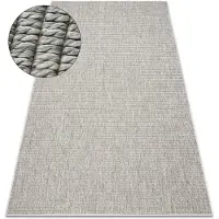 Rugsx Alfombra ORIGI 3583 gris - hilo de SISAL tejido plano 194x290 cm