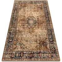Rugsx Alfombra de lana POLONIA KALAR verde oscuro 235x350 cm
