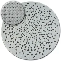Rugsx STRING SIZAL FLAT 48715/768 WITRAG -pyöreä matto, valkoinen