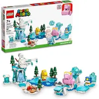 LEGO Super Mario Fliprus -lumiseikkailulaajennussarja 71417 Lasten lelu, johon voi yhdist aloitusradan, jossa on Freezien ja pingviinivauvan ha