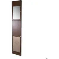 DUOKU Koiran ja kissan oviaukko - - CWM03-XL-B - XL-avoin 346x600 mm - Säädettävä korkeus - Karkaistu lasi