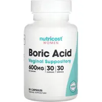 Nutricost , Naiset, Boriksihappo, Emäntäliitin, 600 mg, 30 Kapseleita