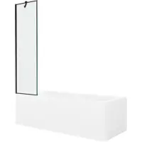 Mexen Kylpyamme Cubik paneeleilla ja lasiseinällä, 150x70 cm + 50 cm