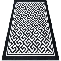 Rugsx ANTIKA alfombra 122 tek, moderno, griego lavable - marfil / gris 120x170 cm