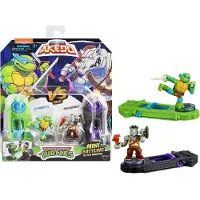 Big Buy Cooking Akedon legendat: Teini-ik iset mutanttininjakilpikonnat. Mini Battling Warriors Versus -pakkaus: Leonardo vs. Rocksteady, pieni