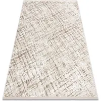 Rugsx Alfombra moderna DUKE 51550 beige / crema - Conducción, estructurada, muy suave, flecos 160x220 cm