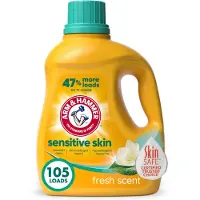 Arm & Hammer Sensitive Skin Plus Fresh Scent 105 Loads Nestemδinen pyykinpesuaine 105 Fl oz
