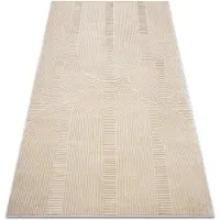 Rugsx Matot Matto BALANCE 9086 taupe - Geometrinen, rakenteell 120x170 cm