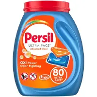 Persil Ultra Pacs Advanced Clean Oxi+Odor Power Laundry Detergent 80 count