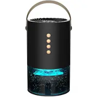 Melitt 1000ml Dehumidifier for Home Office Negative Ions Damp Mold and Moisture and Efficient Air Dehumidifier Black(EU)