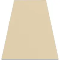 Rugsx Alfombra con refuerzo de goma RUMBA 1963 un solo color crema 200x200 cm