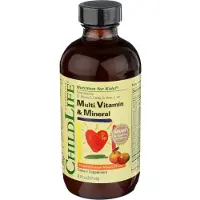 Child Life,ChildLife,ChildLife,ChildLife Essentials Monivitamiini & hivenaine, Luonnollinen Appelsiini/Mango - 237 ml
