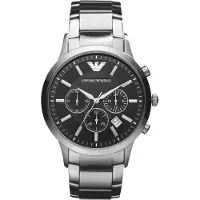 Giorgio Armani Emporio AR2434 Classic Chronograph Musta Dial terÃs miesten katsella