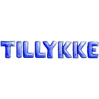 SCANSEASON Folieballon Tillykke BLŠhøjde 35cm