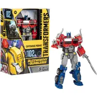Hasbro Transformers Studio Series 102BB Buzzworthy Bumblebee Voyager -luokan Optimus Prime -toimintahahmo (F7121)