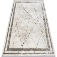 Rugsx BLISS Z201Z128 alfombra crema / beige - Marco, geometric, moderna, estructural 120x170 cm