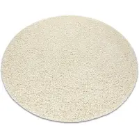 Rugsx Matto SOFFI pyöreä shaggy 5cm kerma