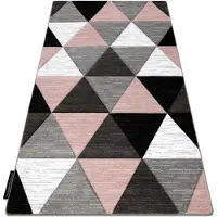 Rugsx Alfombra ALTER RINO Triángulos rosado 120x170 cm