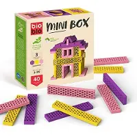 Bioblo Mini Box Keltainen Purppura 40 Tiiltä - 40 Tiiltä 3 Väriä 64027