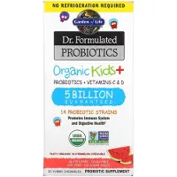 Garden of life , Dr. Formuloidut Probiotitikset, Organinen lapsi +, Makuinen Organinen vettomeloni, 30 Yummy Chewables