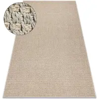 Rugsx Alfombra ORIGI 3561 beige - hilo de SISAL tejido plano 155x220 cm