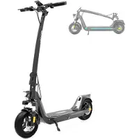 JOYOR C10E - Kannan sähköskootteri - ABE - Moottori 500W - Akka 48V 10.4AH - Max 20km/h - 10 tuuman renkaat - Musta