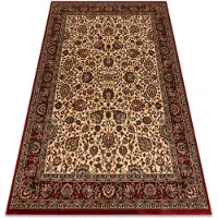 Rugsx Alfombra de lana KASHQAI 4362 102 ornamento beige / burdeos 160x240 cm