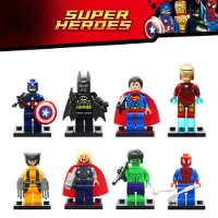 MaxPower Lasten 8kpl/setti Superheroes Minifigure Fit Lego Building Block -lelusetti