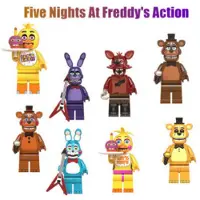 MaxPower 8kpl Five Nights At Freddy's FNAF Figuurirakennuspalikat Lasten lelut