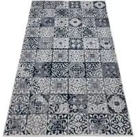 Rugsx Matto HEOS 78586 kerma / sininen PATCHWORK, Kettuboa laatat