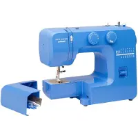 Janome Blue Couture Helppokäyttöinen ompelukone, jossa on sisäpuolinen metallikehys, kelakaavio, opetusvideot, tehty aloittelijoille!