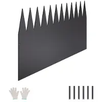 DUOKU 4 Kappaleen Teräspuutarhakehykset--1016x304,8 mm-Ruosteenkestäviä-Käyttövalmiita-Käyrät-Neljä musta